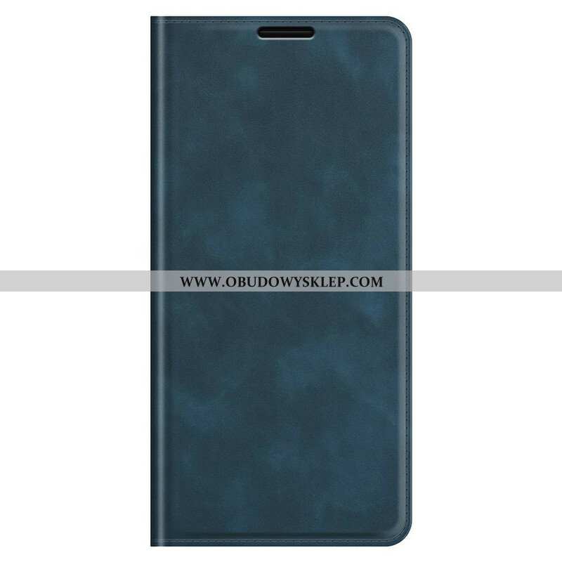 Etui Na Telefon do iPhone 13 Pro Max Etui Folio Jedwabny Efekt Miękkiej Skóry