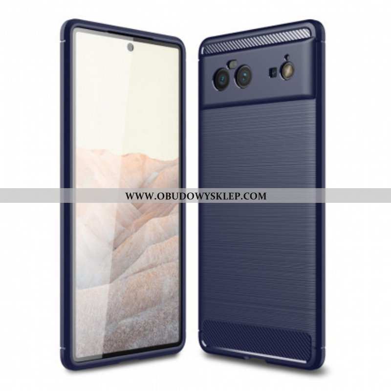 Etui do Google Pixel 6 Szczotkowane Włókno Węglowe