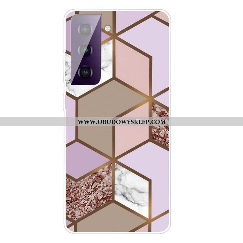 Etui do Samsung Galaxy S21 5G Geometryczny Marmur