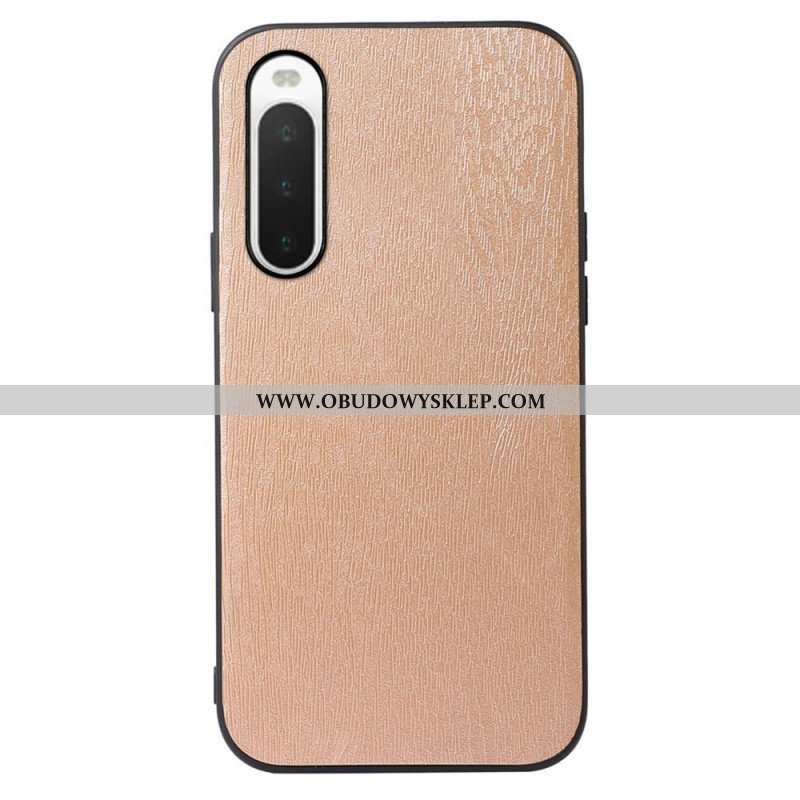 Etui do Sony Xperia 10 IV Tekstura Drewna Ze Sztucznej Skóry
