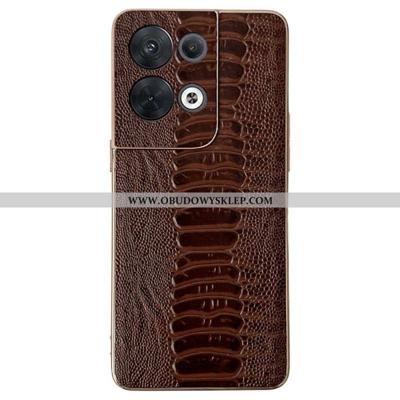 Futerały do Oppo Reno 8 Pro Prawdziwa Skóra Krokodyla