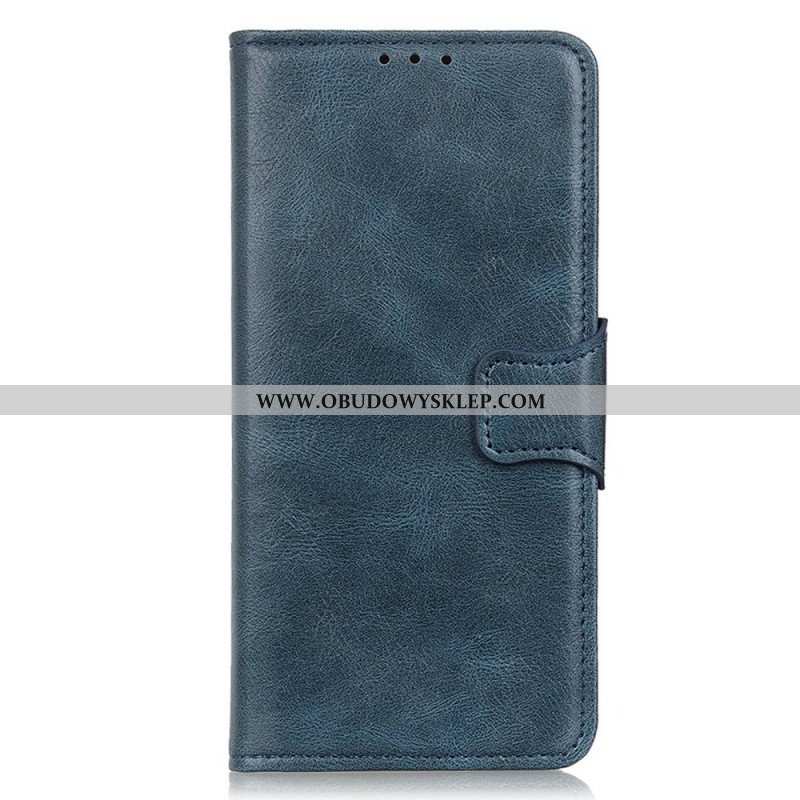 Obudowa Etui Na Telefon do OnePlus Nord 2T 5G Stylowe Skórzane Zapięcie Dwustronne