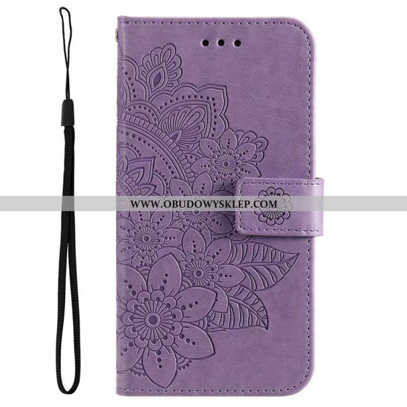 Obudowa Etui Na Telefon do Poco M4 5G z Łańcuch Paskowata Mandala