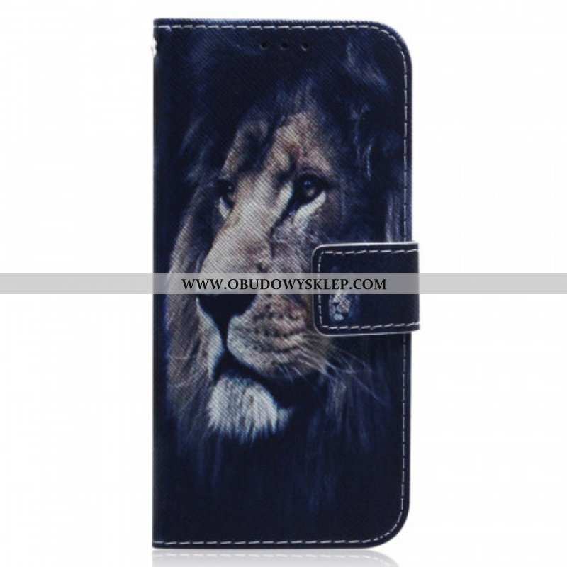 Skórzany Futerał do Samsung Galaxy M33 5G Lew