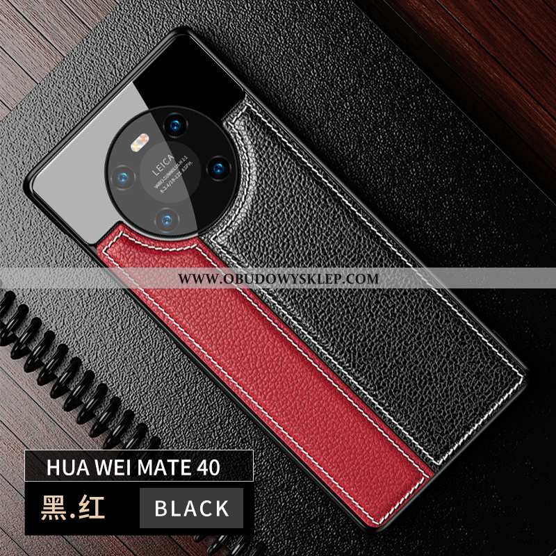 Futerał Huawei Mate 40 Wzór Etui Nowy, Pokrowce Huawei Mate 40 Trendy Wysoki Koniec Czarna