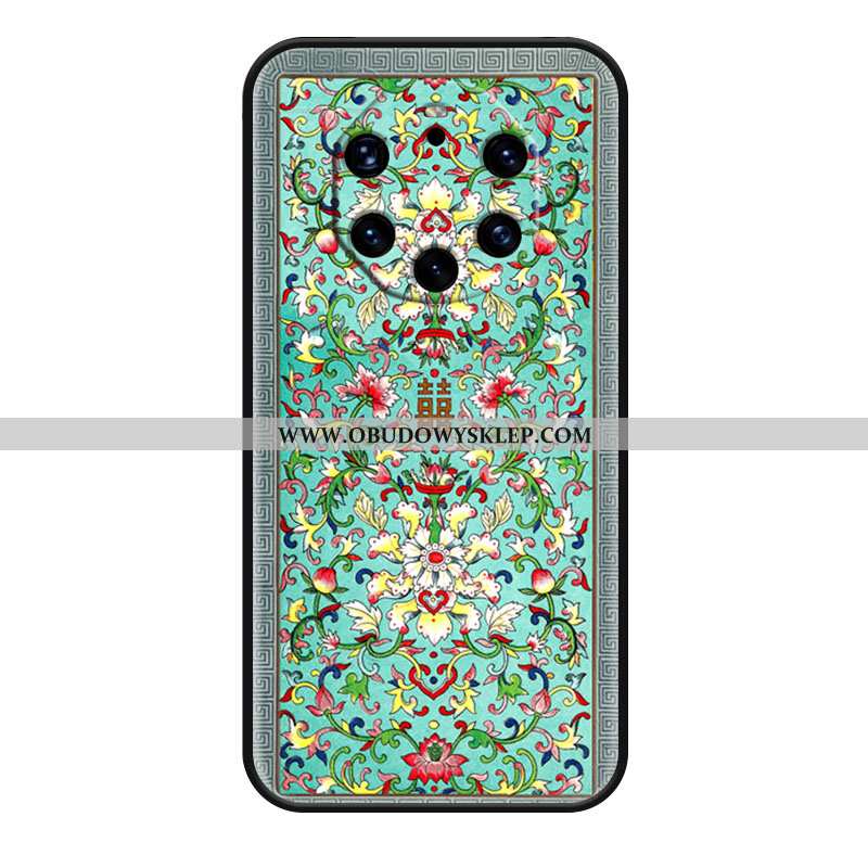Obudowa Huawei Mate 40 Rs Vintage Anti-fall Moda, Etui Huawei Mate 40 Rs Ochraniacz Etniczny Niebies