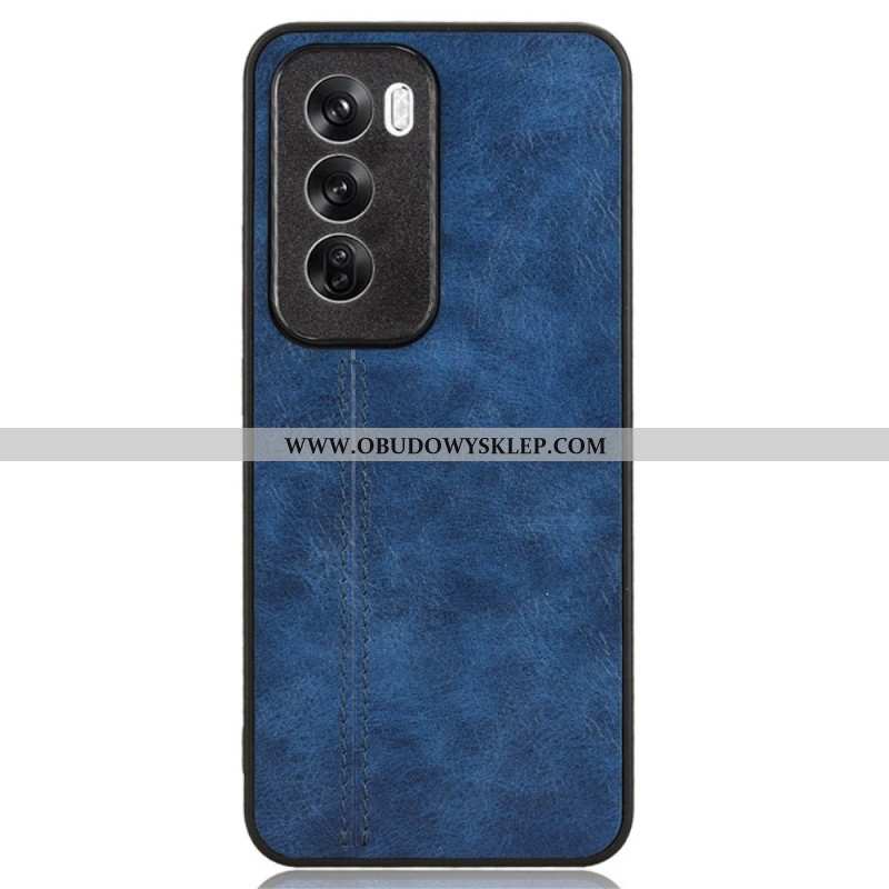 Etui Do Oppo Reno 12 5g Przeszycia Z Imitacji Skóry