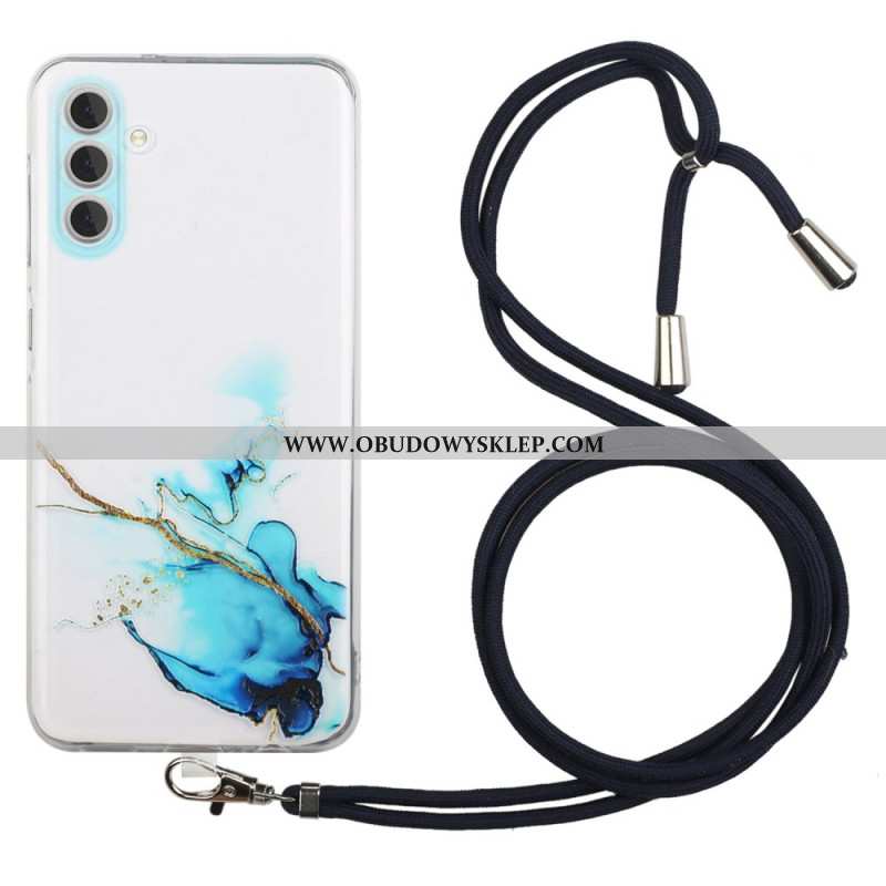 Etui Do Samsung Galaxy A15 5g Akwarelowy Sznur Marmurkowy