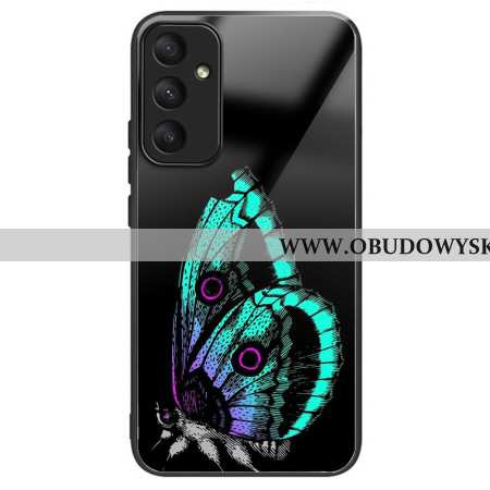 Etui Do Samsung Galaxy A55 5g Szkło Hartowane W Kształcie Zielonego Motyla
