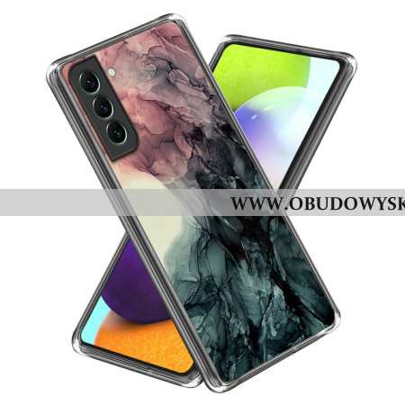 Etui Do Samsung Galaxy S24 5g Ciemnoszary Abstrakcyjny Wzór Marmuru