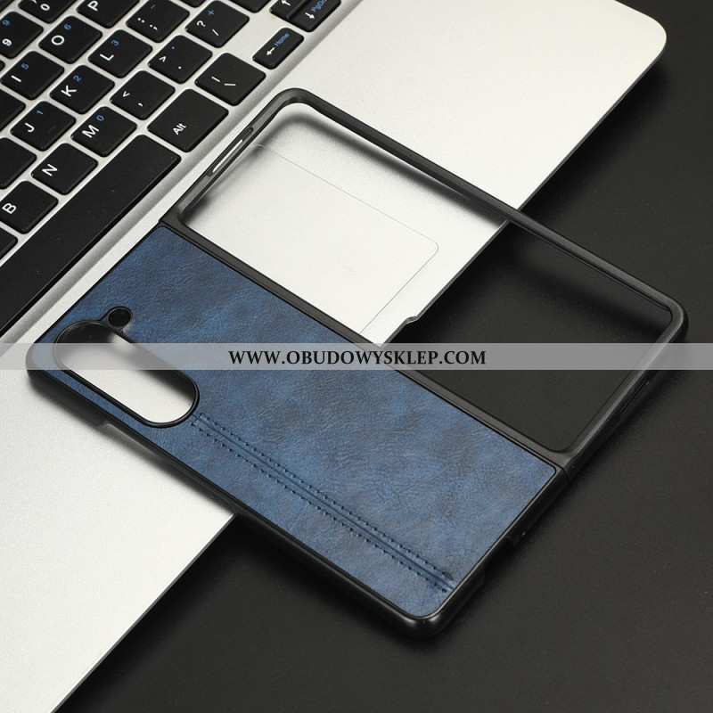 Etui Do Samsung Galaxy Z Fold 5 Sztywna Skóra