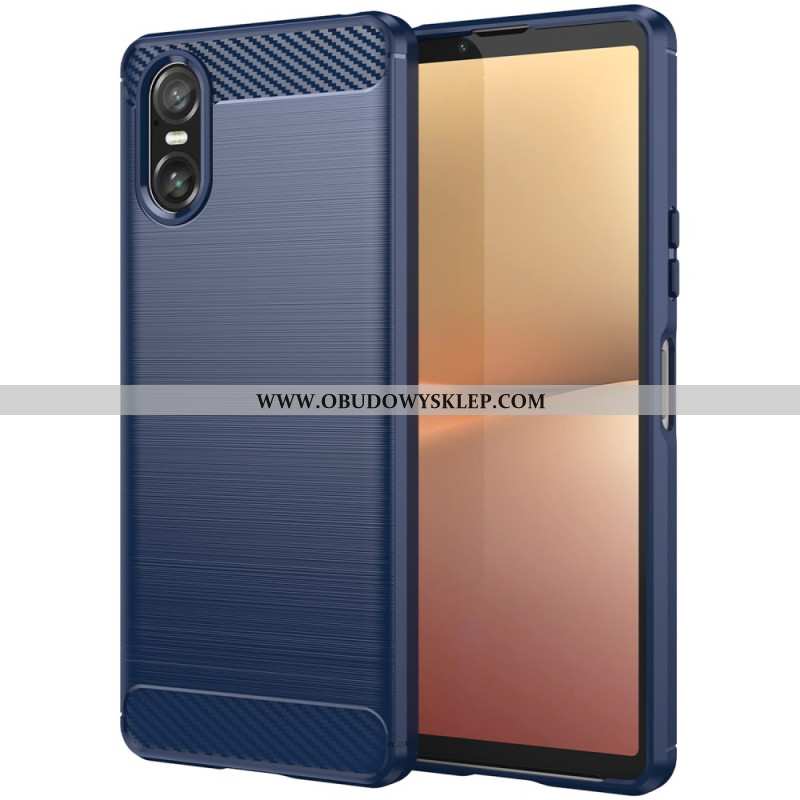 Etui Do Sony Xperia 10 Vi Szczotkowane Włókno Węglowe