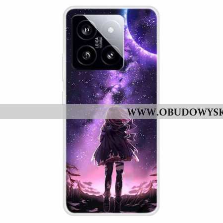 Etui Do Xiaomi 14 Młoda Dziewczyna Z Gwiazdami