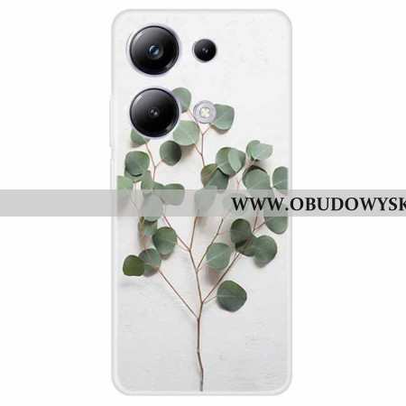 Etui Do Xiaomi Redmi Note 13 Pro 4g Powłoka Ze Wzorem Liścia