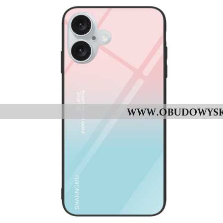 Etui Do iPhone 16 Plus Gradalne Szkło Hartowane Różowy Niebieski