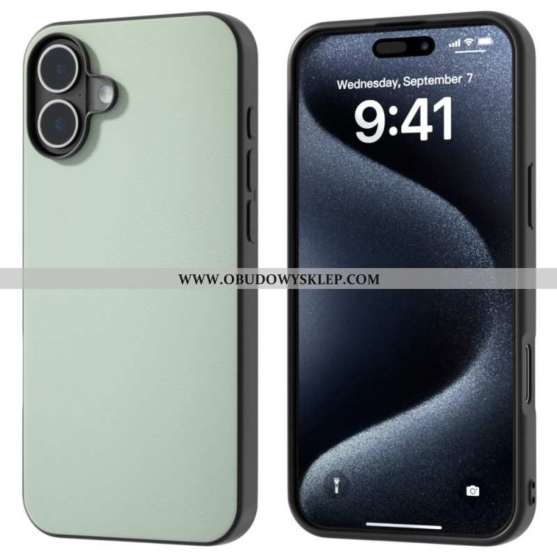 Etui Do iPhone 16 Plus Imitacja Skóry Zapobiegająca Upadkowi