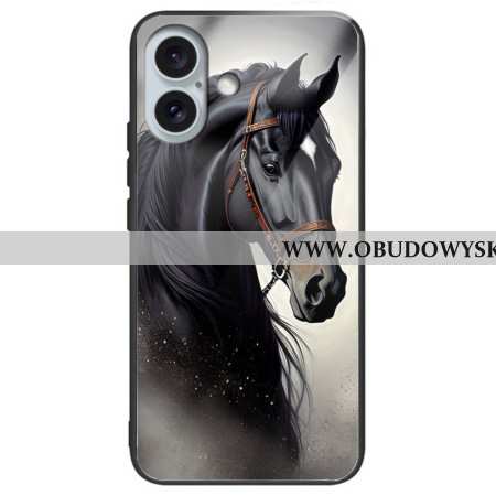 Etui Do iPhone 16 Plus Koń Ze Szkła Hartowanego