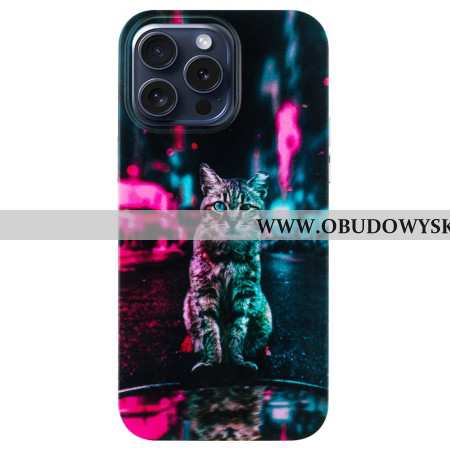 Etui Do iPhone 16 Pro Max Kot Na Światłach