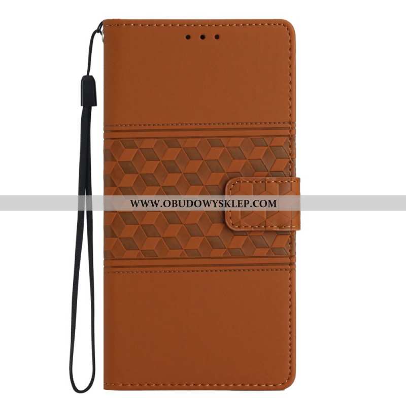 Etui Folio Do Google Pixel 8 Kostki I Fryz Z Paskami