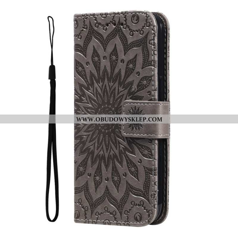 Etui Folio Do Google Pixel 8 Pro Wspaniała Mandala Ze Smyczą