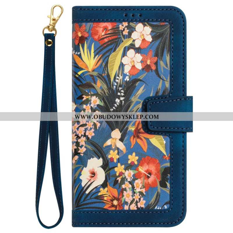 Etui Folio Do Google Pixel 9 Kwiatowy Pasek