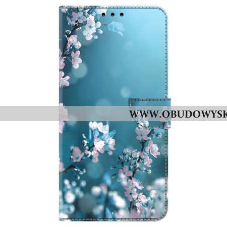 Etui Folio Do Google Pixel 9 Pro Kwiaty Śliwy