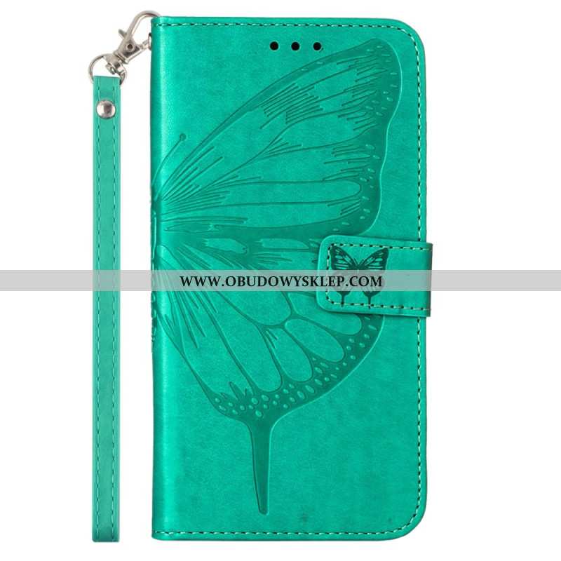 Etui Folio Do Google Pixel 9 Pro Xl Smycz Z Grafiką Motyla