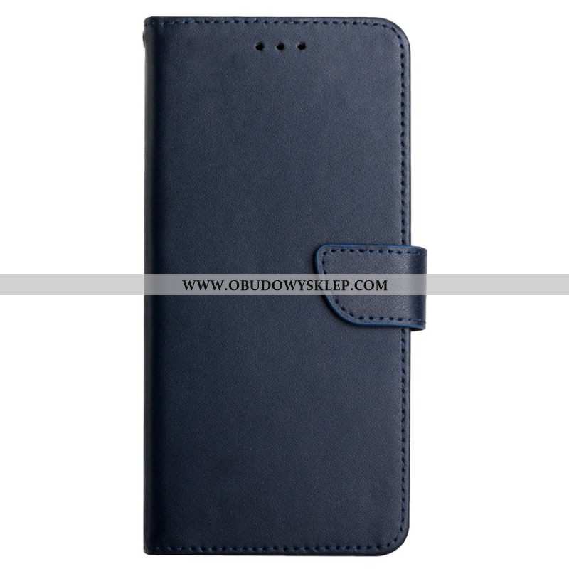 Etui Folio Do Oppo Reno 12f 5g Klasyczna Skóra Nappa
