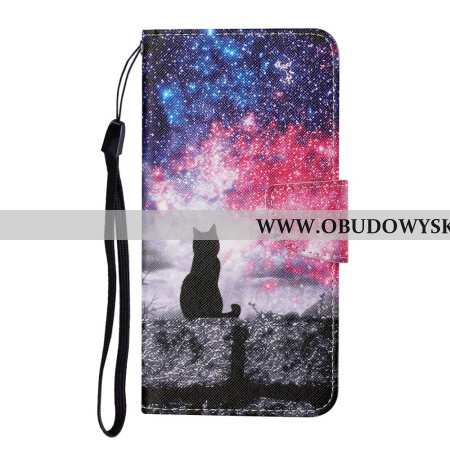 Etui Folio Do Samsung Galaxy A16 5g Wzór Galaktycznego Kota