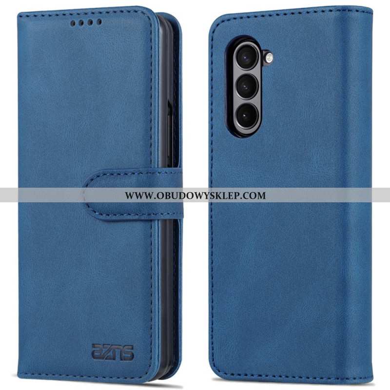 Etui Folio Do Samsung Galaxy Z Fold 5 Efekt Skóry Azns