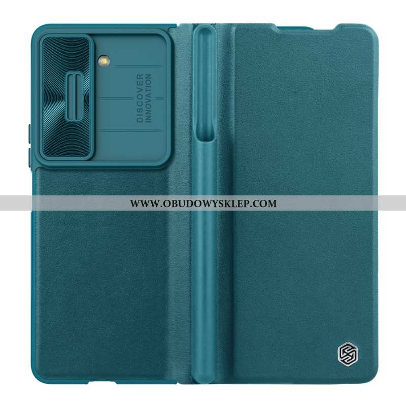 Etui Folio Do Samsung Galaxy Z Fold 5 Imitacja Skóry Nillkin