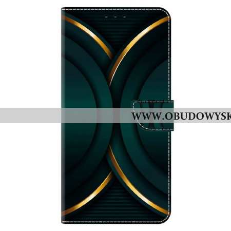 Etui Folio Do Xiaomi 14 Pro Złoty Kontur