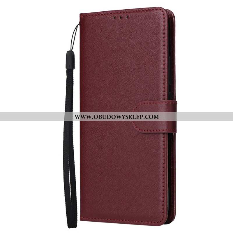 Etui Folio Do Xiaomi Redmi Note 13 5g Gładki Z Paskiem