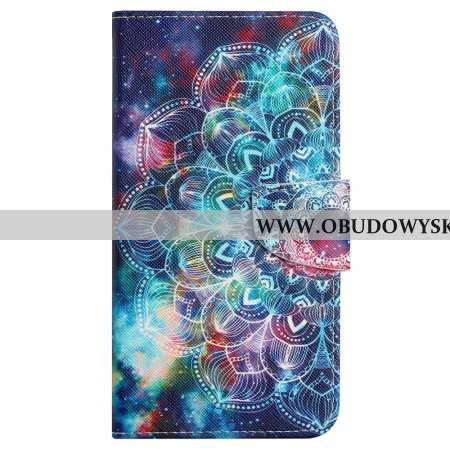 Etui Folio Do Xiaomi Redmi Note 13 Pro 4g Gwiaździste Niebo I Mandala Na Smyczy