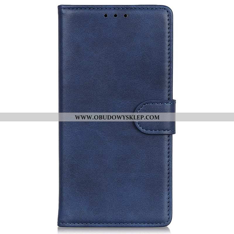 Etui Folio Do Xiaomi Redmi Note 13 Pro 4g Matowa Sztuczna Skóra