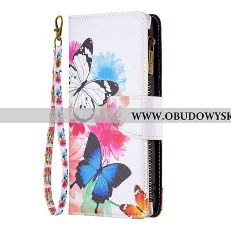 Etui Folio Do Xiaomi Redmi Note 13 Pro 5g Portfel Z Dwoma Motylami