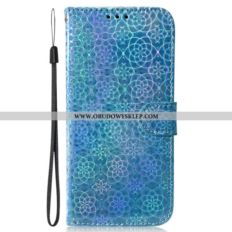 Etui Folio Do Xiaomi Redmi Note 13 Pro Plus 5g Styl Dyskotekowy Na Ramiączkach