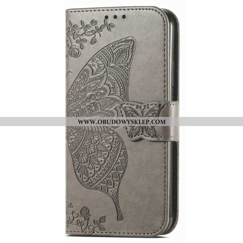 Etui Folio Google Pixel 8 Pro Barokowy Motyl Etui Ochronne