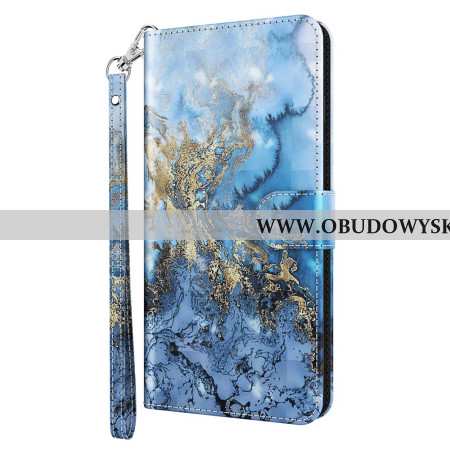 Etui Folio Google Pixel 8 Pro Model Marmurkowy Z Paskiem