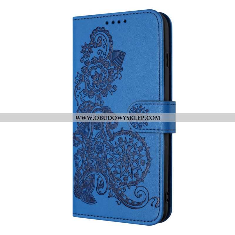 Etui Folio Google Pixel 9 Pro Kwiaty Mandali Z Paskiem