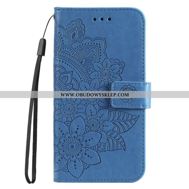 Etui Folio Huawei Nova 11 Pro Pasek Z Kwiatowym Nadrukiem