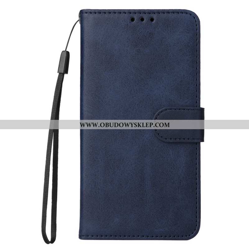 Etui Folio Huawei Nova 11 Pro Zwykły Skórzany Model Z Paskiem
