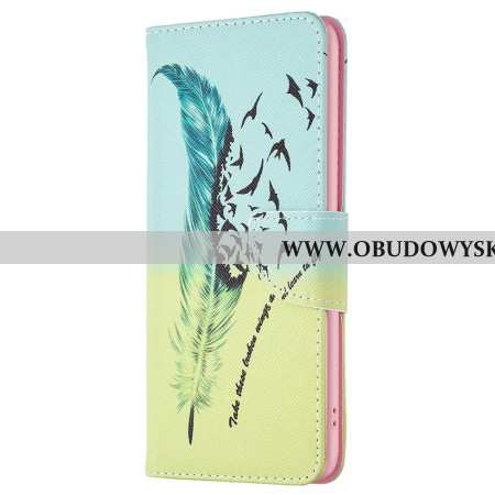 Etui Folio Oppo A98 5g Pióro I Ptaki