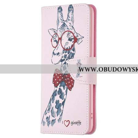 Etui Folio Oppo A98 5g Żyrafa Intello