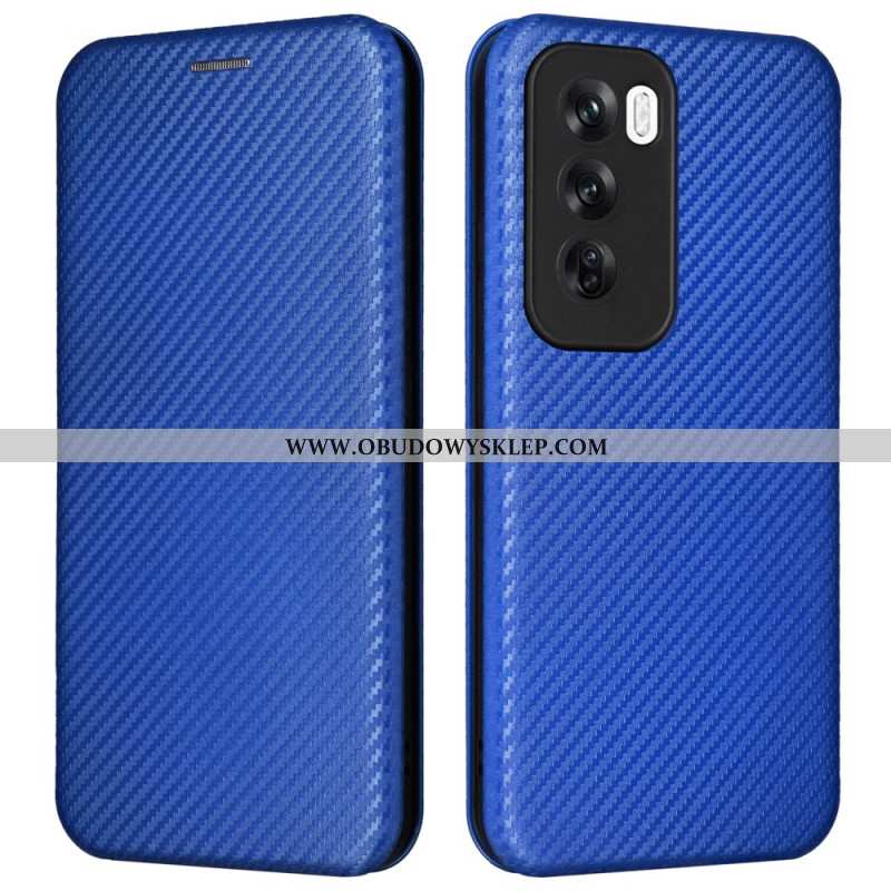 Etui Folio Oppo Reno 12 5g Włókno Węglowe Etui Ochronne