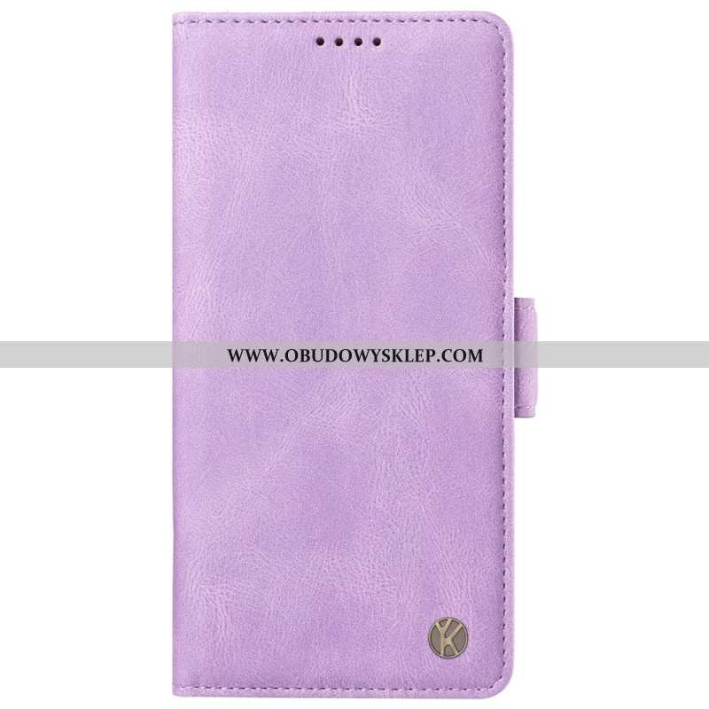 Etui Folio Oppo Reno 12 Pro 5g Efekt Zamszu Yikatu Etui Ochronne