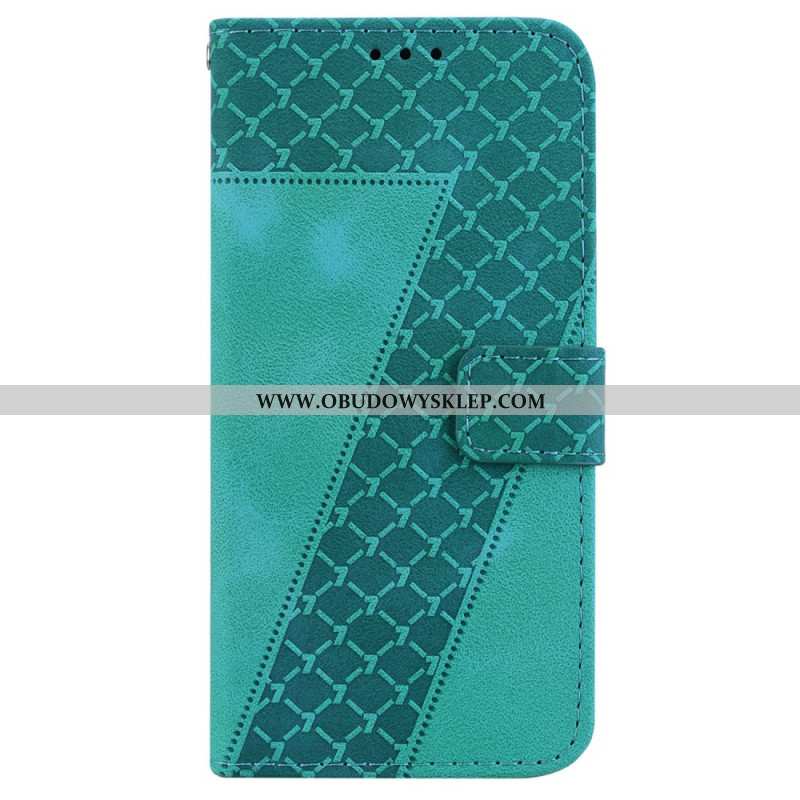 Etui Folio Oppo Reno 12 Pro 5g Wzór 7 Z Paskiem