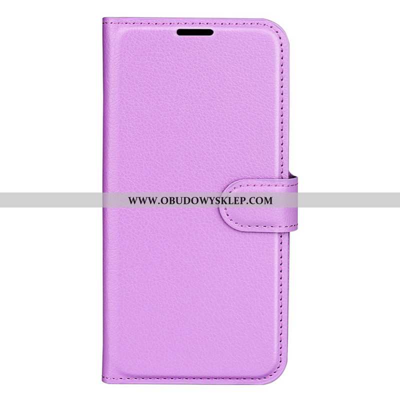 Etui Folio Realme 12 Plus 5g Sztuczna Skóra Litchi