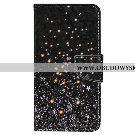 Etui Folio Samsung Galaxy A15 5g Deszcz Gwiazd W Lnaière Etui Ochronne