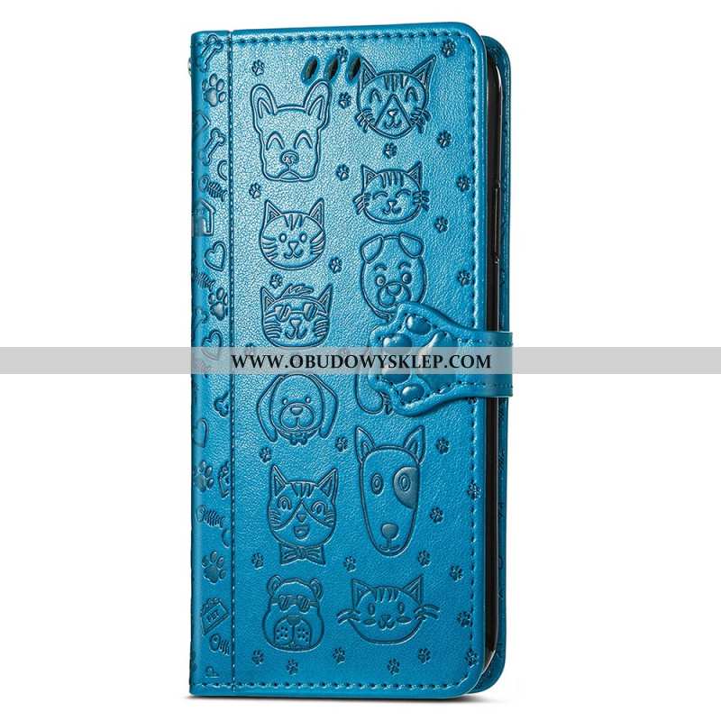 Etui Folio Samsung Galaxy A16 5g Animowane Zwierzęta